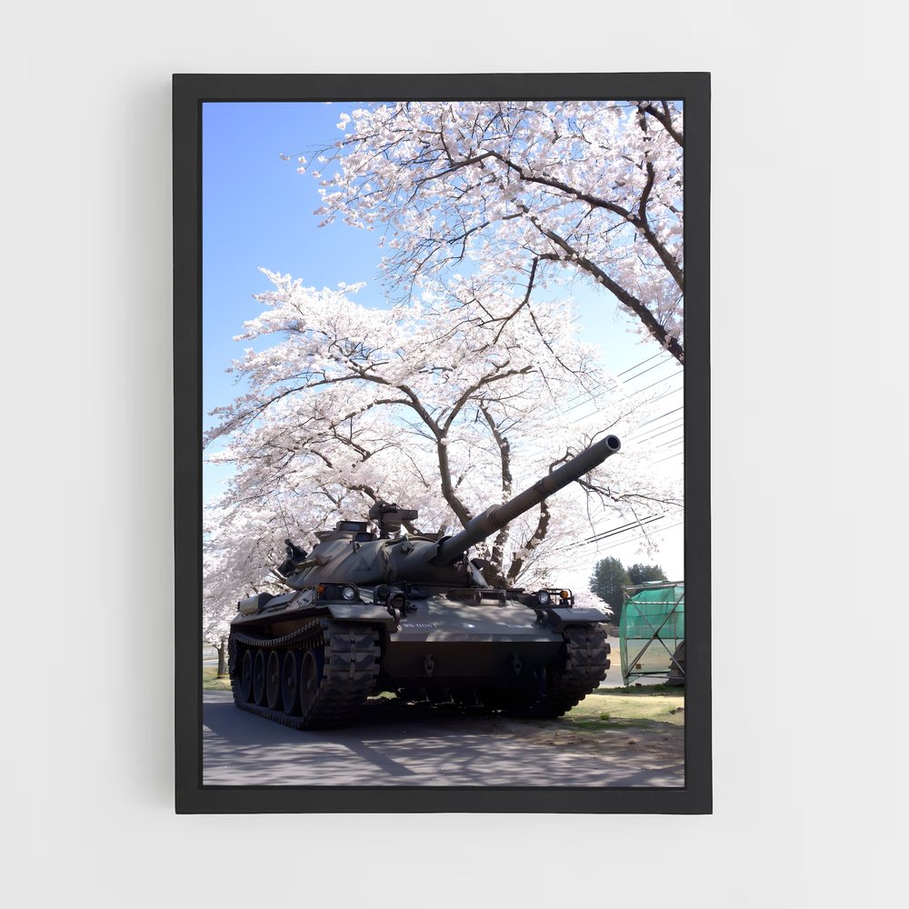 Poster Tank et Cerisier – affiche World Of Tanks (vue 2)